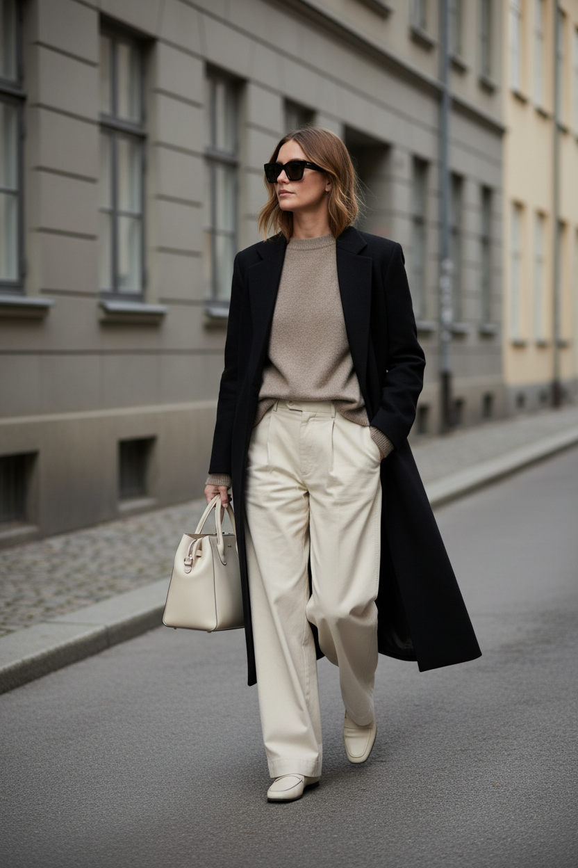 Adjustable Waist Straight-Leg Pants
