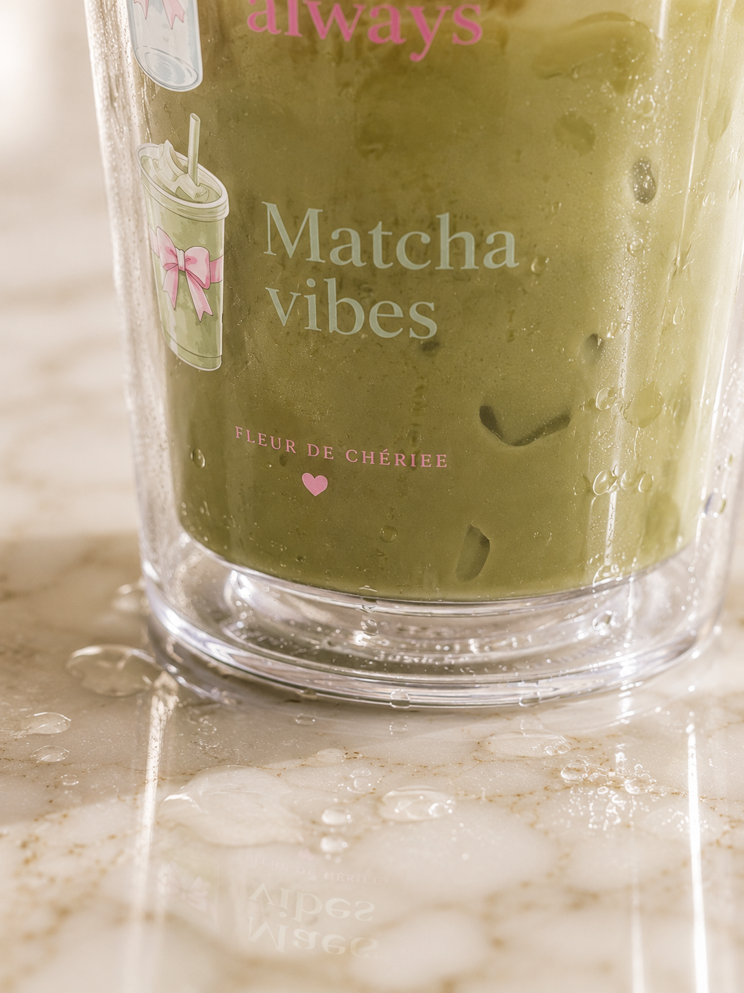 Clear plastic tumbler