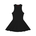 Women’s Ruched Sleeveless Full-Zip Dress