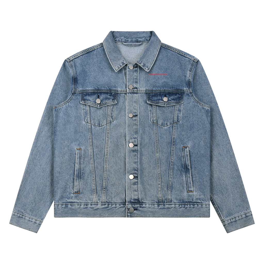Unisex Vintage Wash Denim Jacket