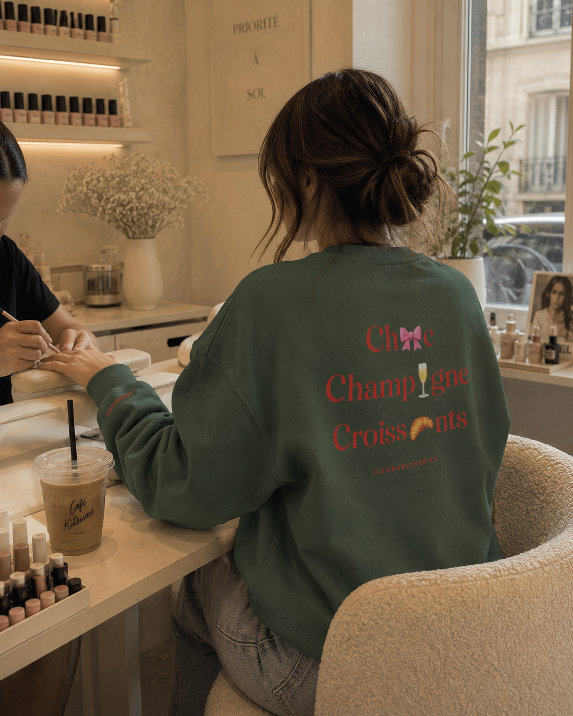 Women’s organic crew neck sweatshirt