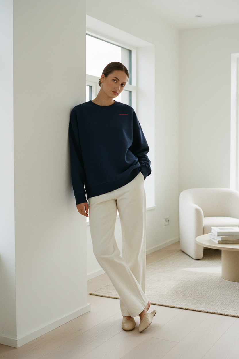 Women’s organic crew neck sweatshirt